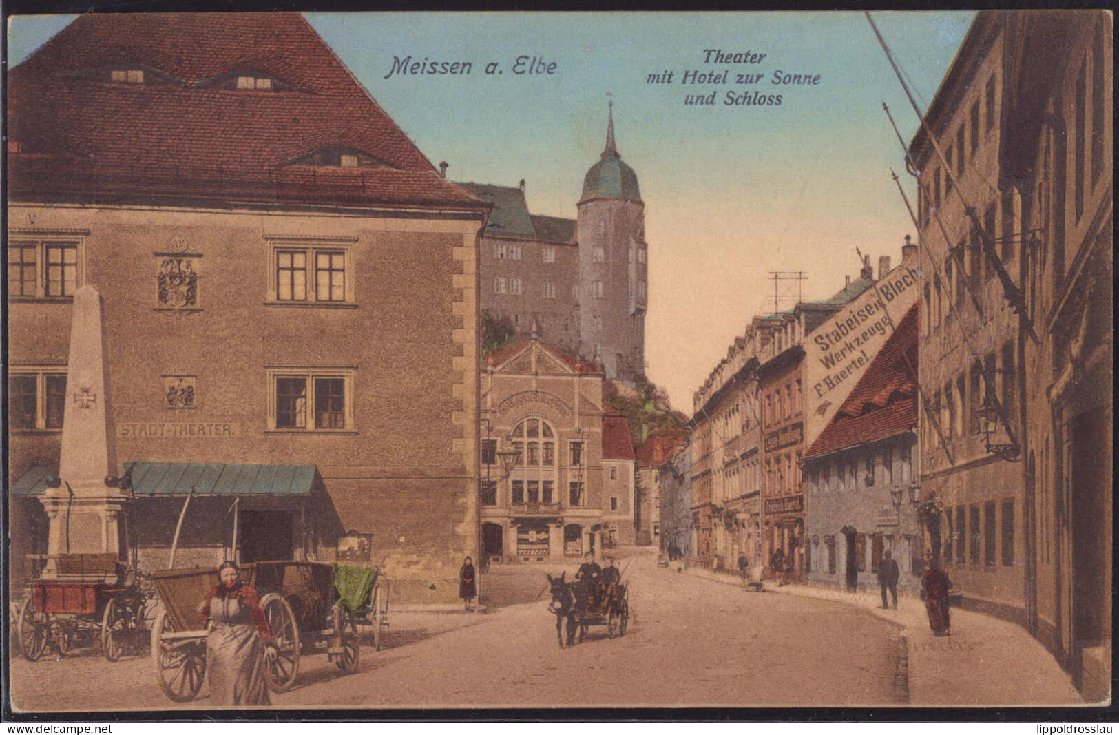 Gest. O-8250 Meißen Hotel Zur Sonne, Feldpost 1918 - Meissen
