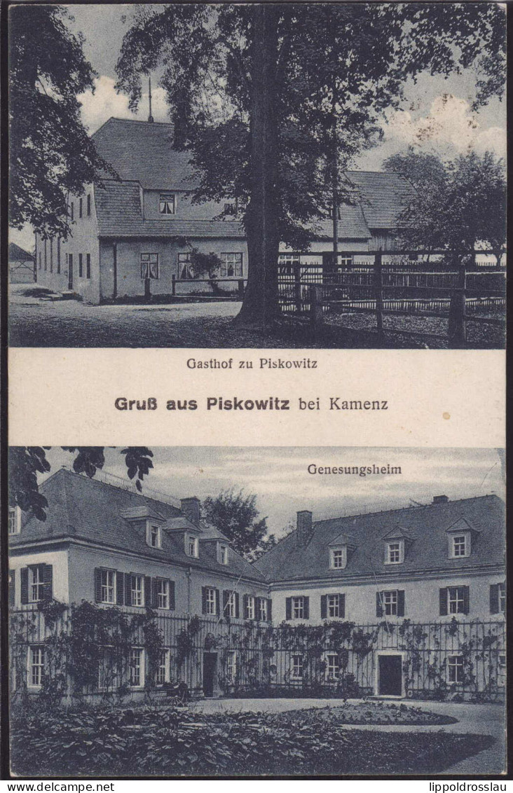 Gest. O-8281 Piskowitz Gasthaus Genesungsheim 1926 - Kamenz