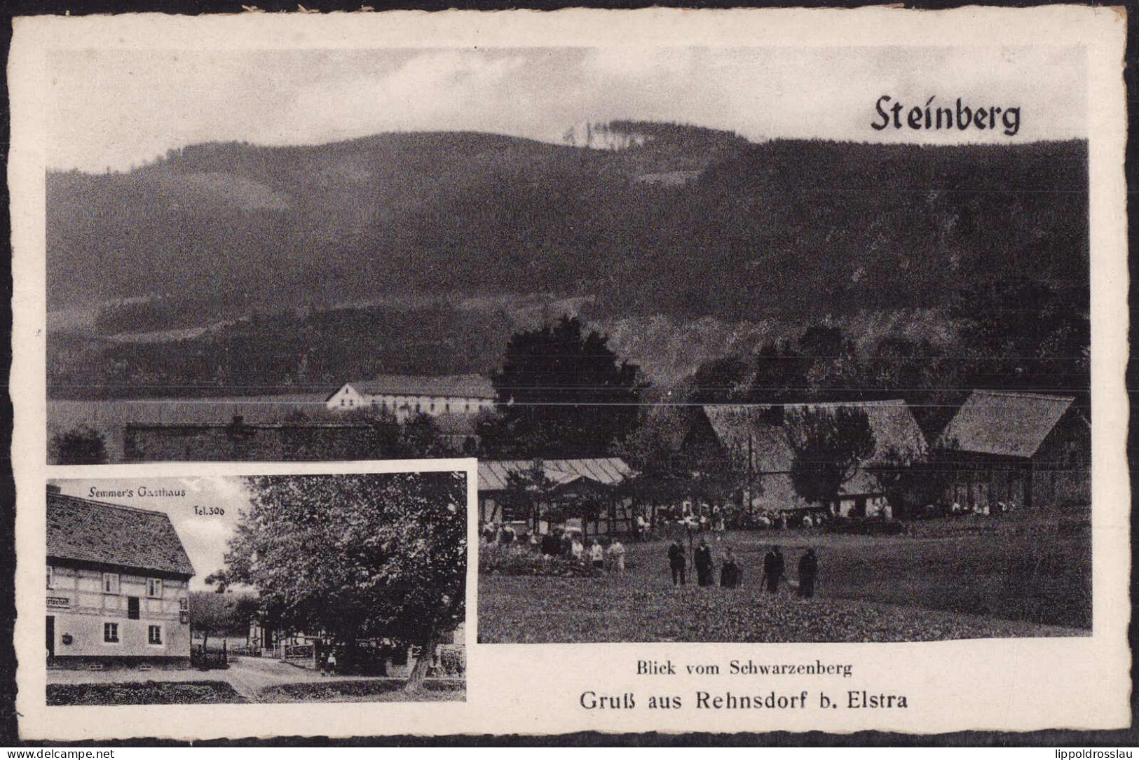 Gest. O-8292 Rehnsdorf Gasthaus Semmer 1942 - Kamenz