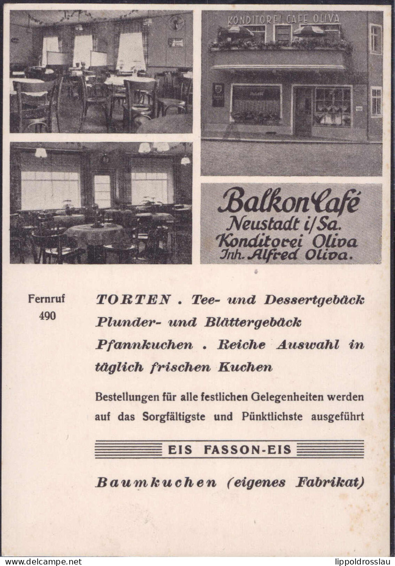 * O-8355 Neustadt Balkon-Cafe Oliva - Stolpen