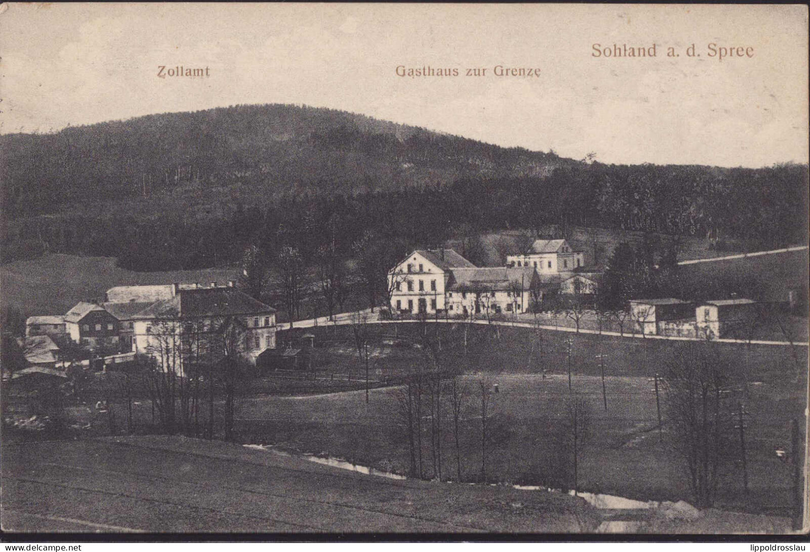 Gest. O-8606 Sohland Gasthaus Zur Grenze 1918 - Bautzen