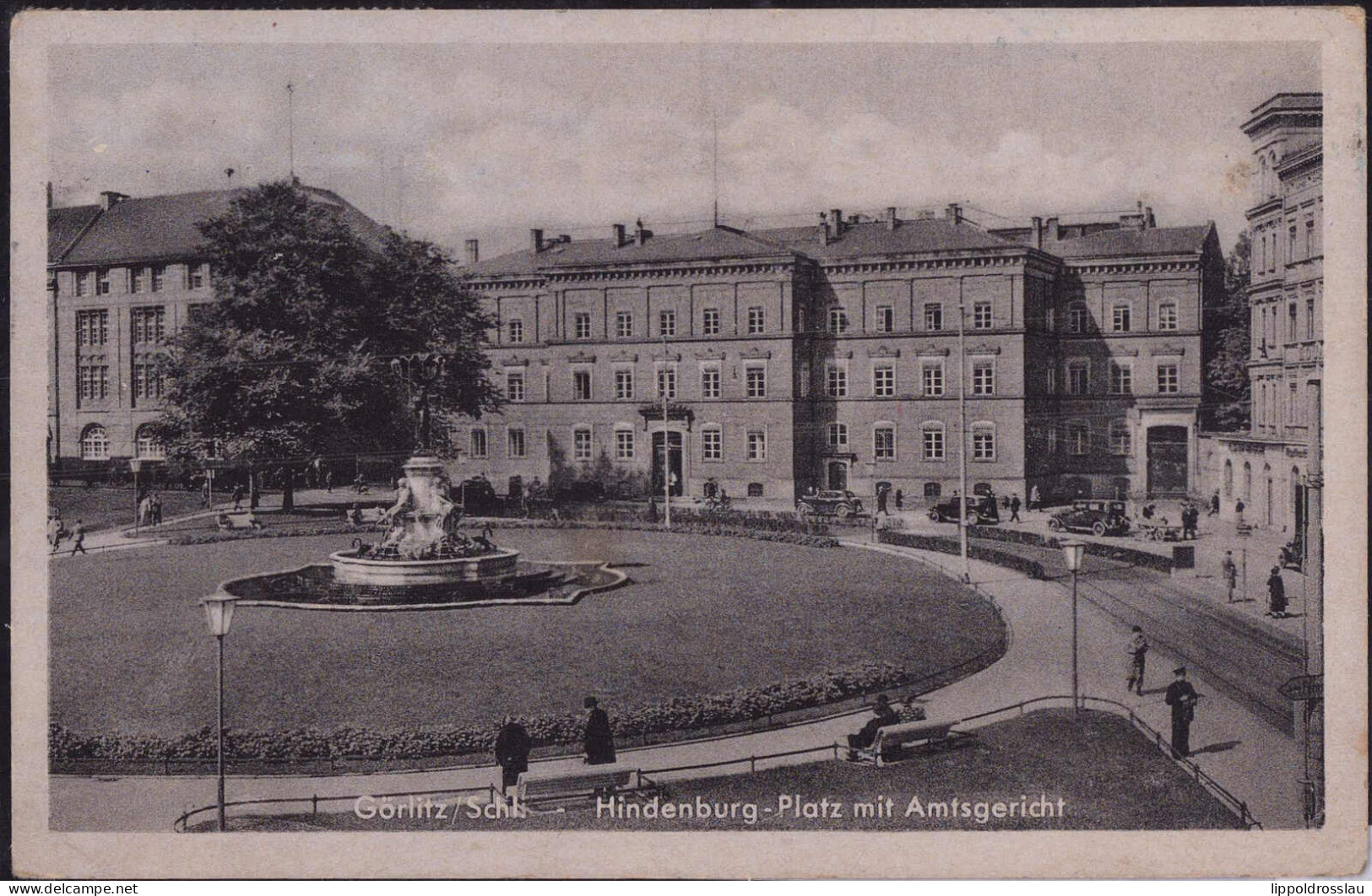 Gest. O-8900 Görlitz Hindenburgplatz 1944 - Goerlitz