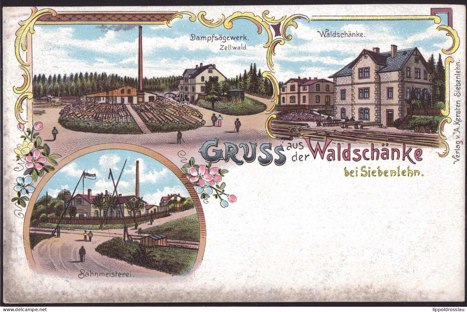 * O-9201 Siebenlehn Gasthaus Waldschänke Dampfsägewerk - Freiberg (Sachsen)