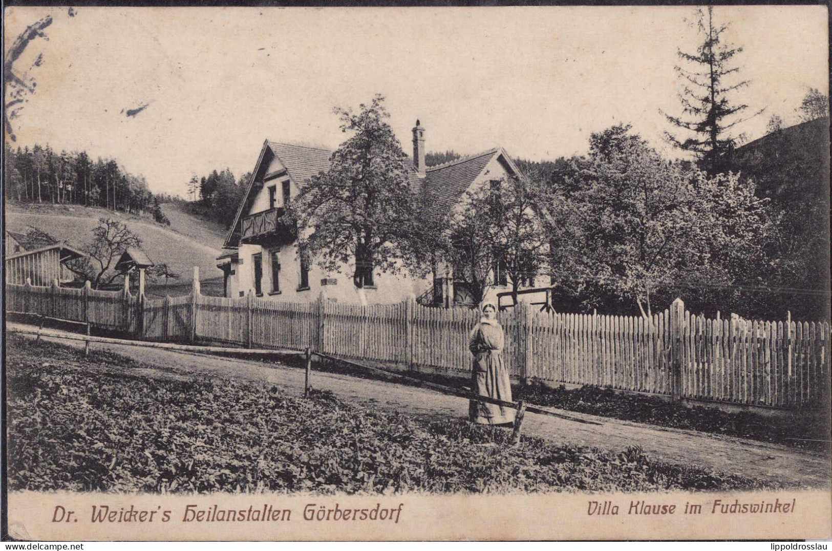 Gest. O-9381 Görbersdorf Villa Klause 1913 - Zschopau