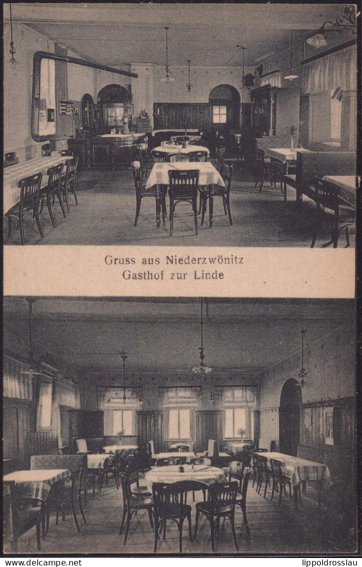 * O-9407 Niederzwönitz Gasthaus Zur Linde 1907 - Aue