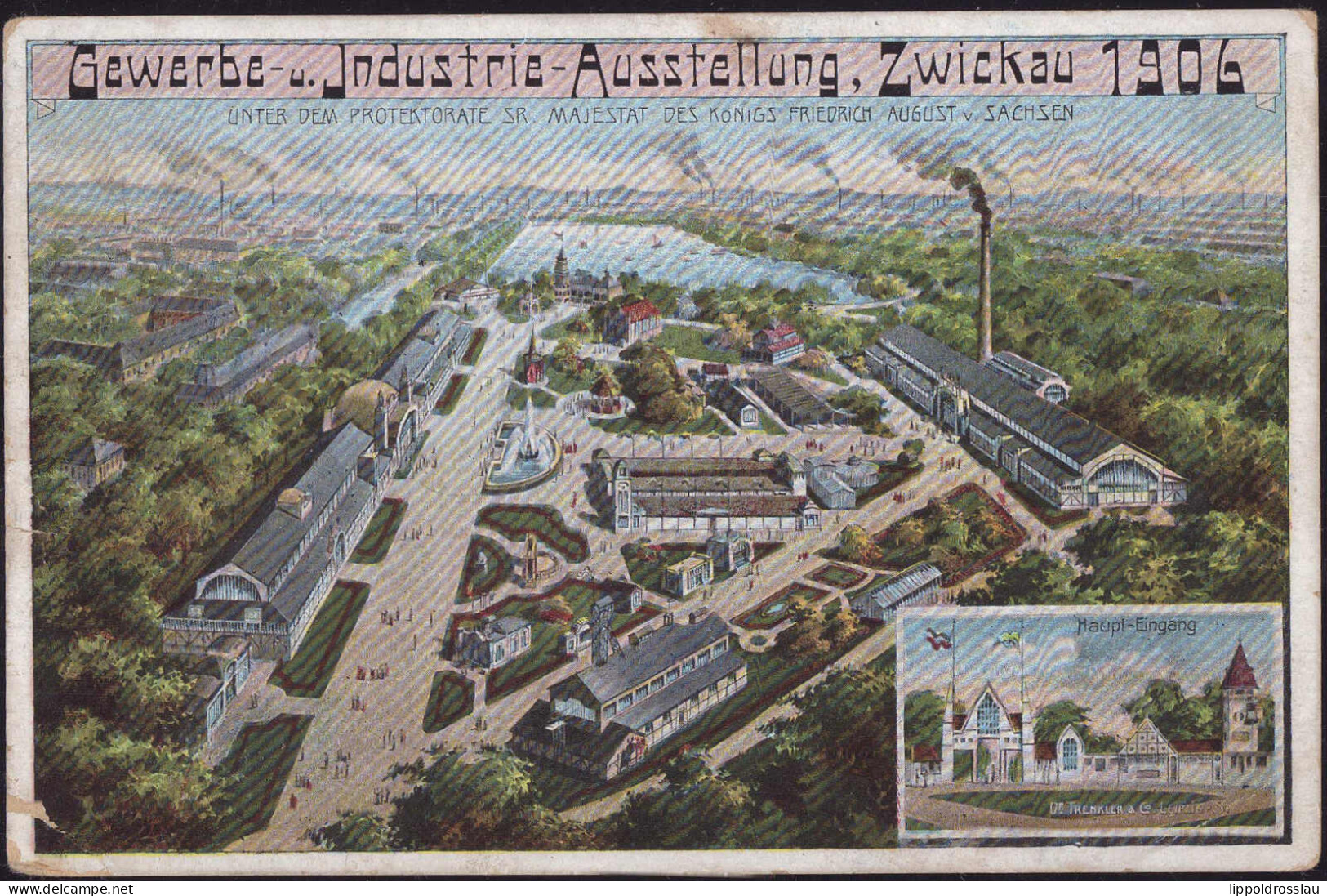 * O-9540 Zwickau Gewerbe-Industrie-AUsstellung 1906, EK 1,2 Cm, Etwas Best. - Zwickau