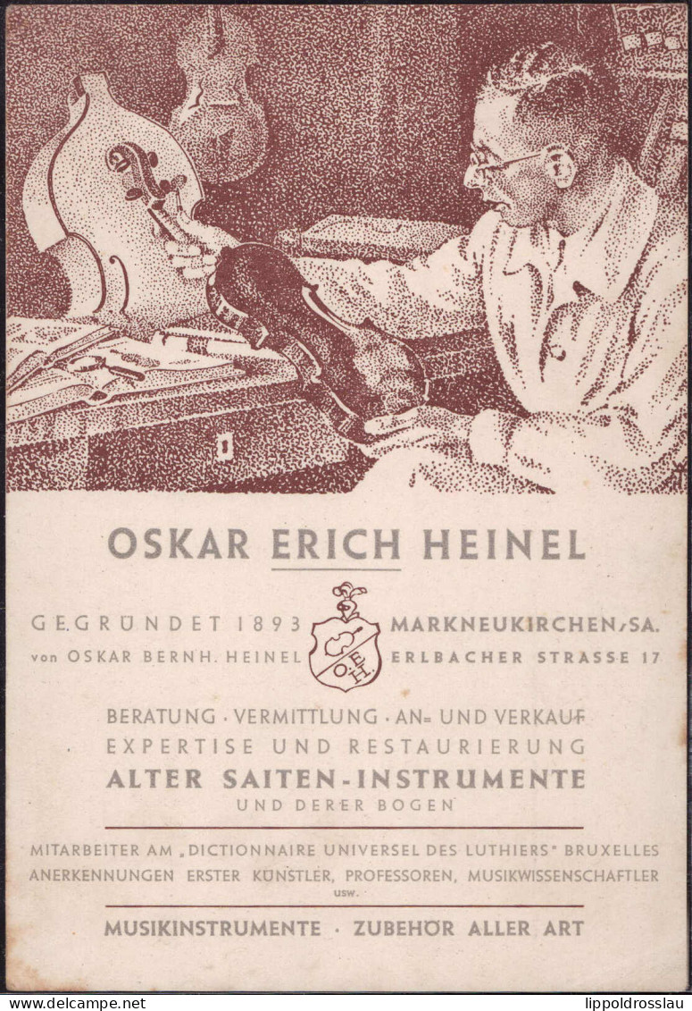 * O-9659 Markneukirchen Musikinstrumentenfabrik Oskar Eriche Heinel - Klingenthal