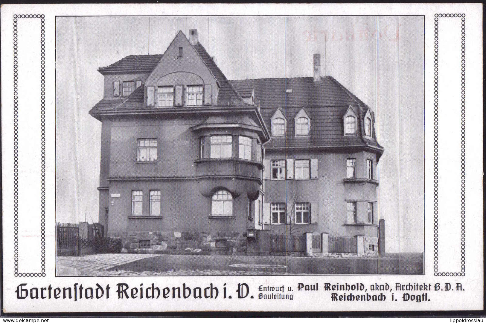 * O-9800 Reichenbach Villa Architekt Paul Reinhold - Reichenbach I. Vogtl.