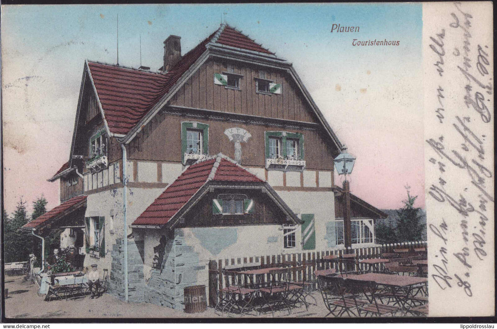 Gest. O-9900 Plauen Touristenhaus 1910 - Plauen