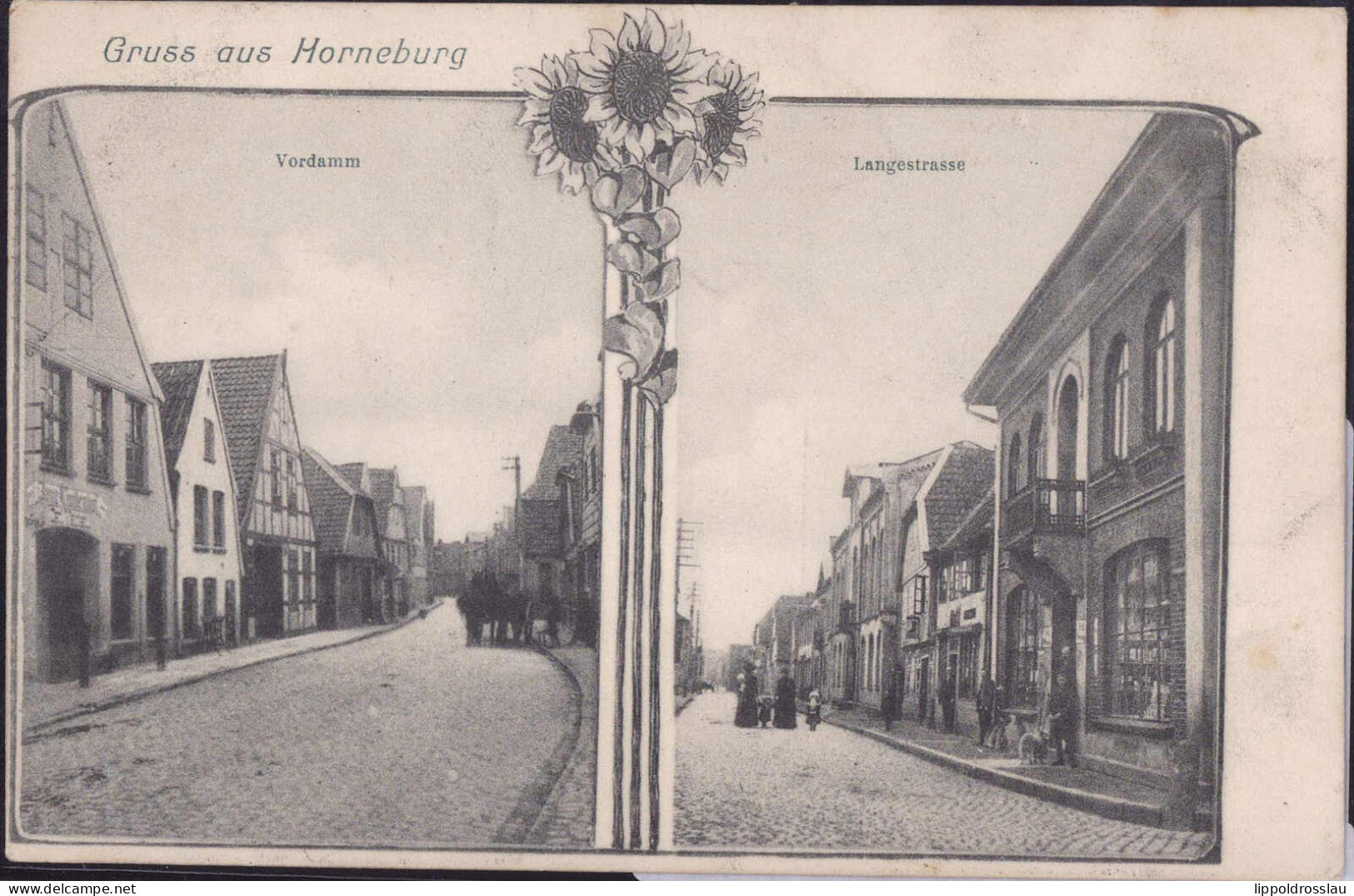 Gest. W-2152 Horneburg Vordamm Langestraße 1910 - Buxtehude