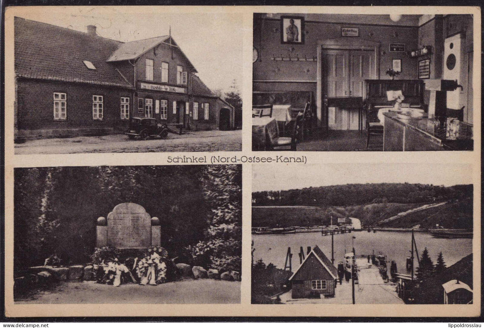 Gest. W-2303 Schinkel Gasthaus Zur Mühle, Feldpost 1944 - Kiel