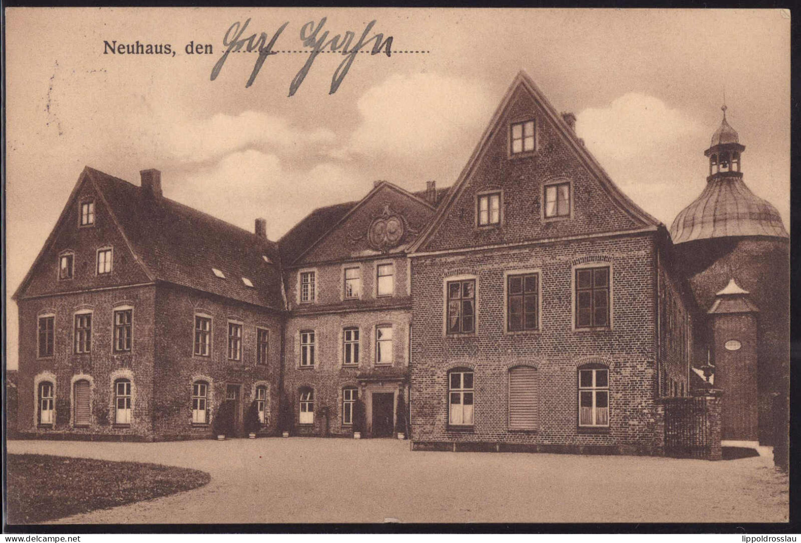 Gest. W-2322 Neuhaus Schloß Hahn 1911 - Ploen