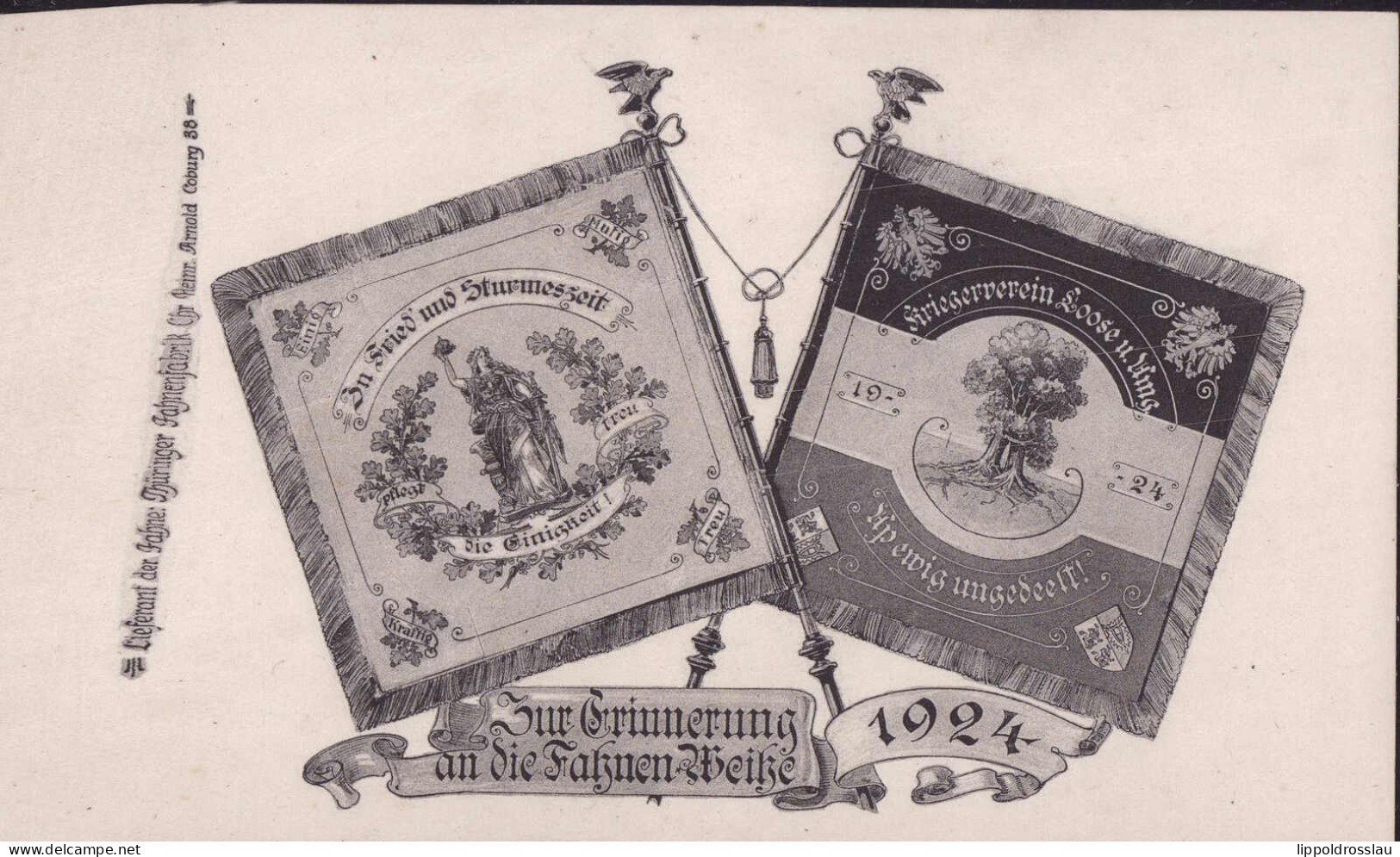 * W-2331 Loose Fahnenweihe Kriegerverein 1924 - Eckernförde