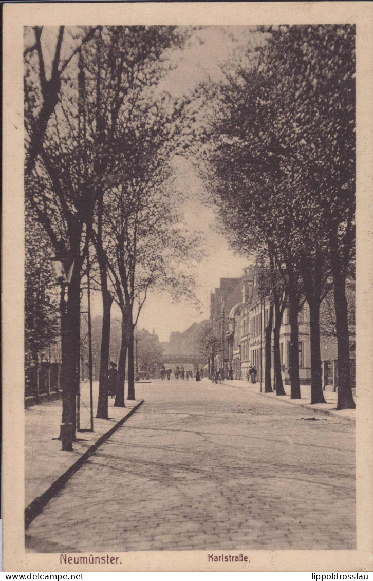 Gest. W-2350 Neumünster Karlstraße, Feldpost 1915 - Neumünster