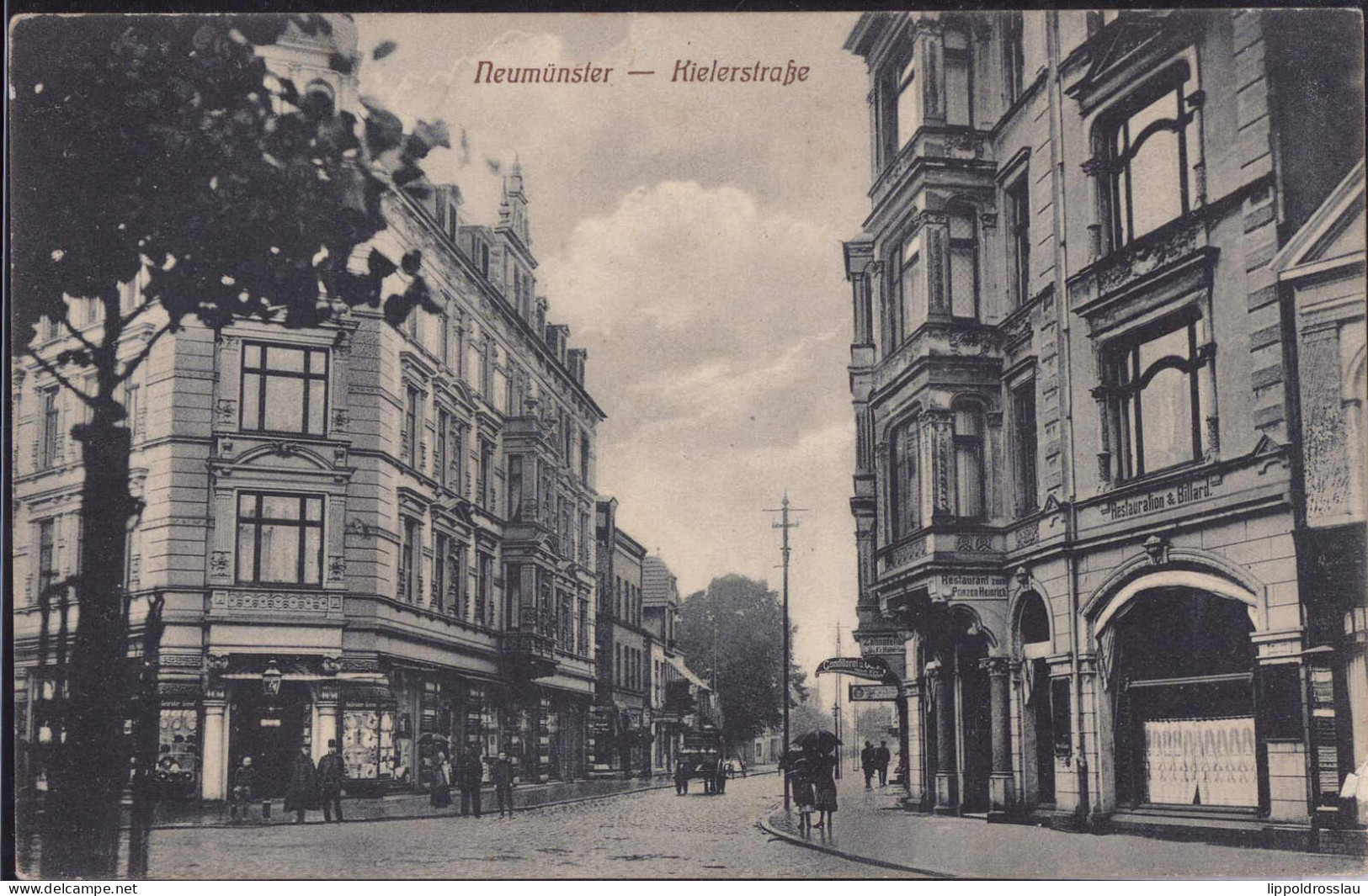 Gest. W-2350 Neumünster Kielerstraße, Feldpost 1916 - Neumünster