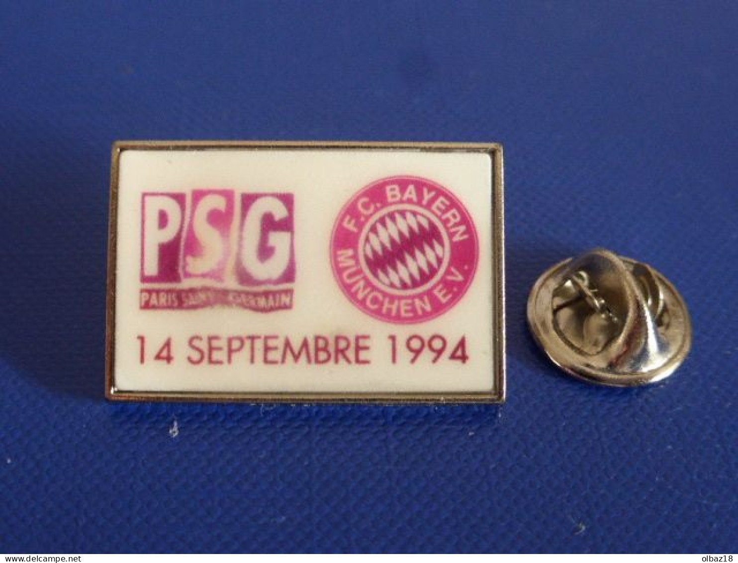 Pin's PSG FC Bayern Munchen 14 Septembre 1994 - Match Paris Saint Germain Munich - Foot Football (PA39) - Calcio