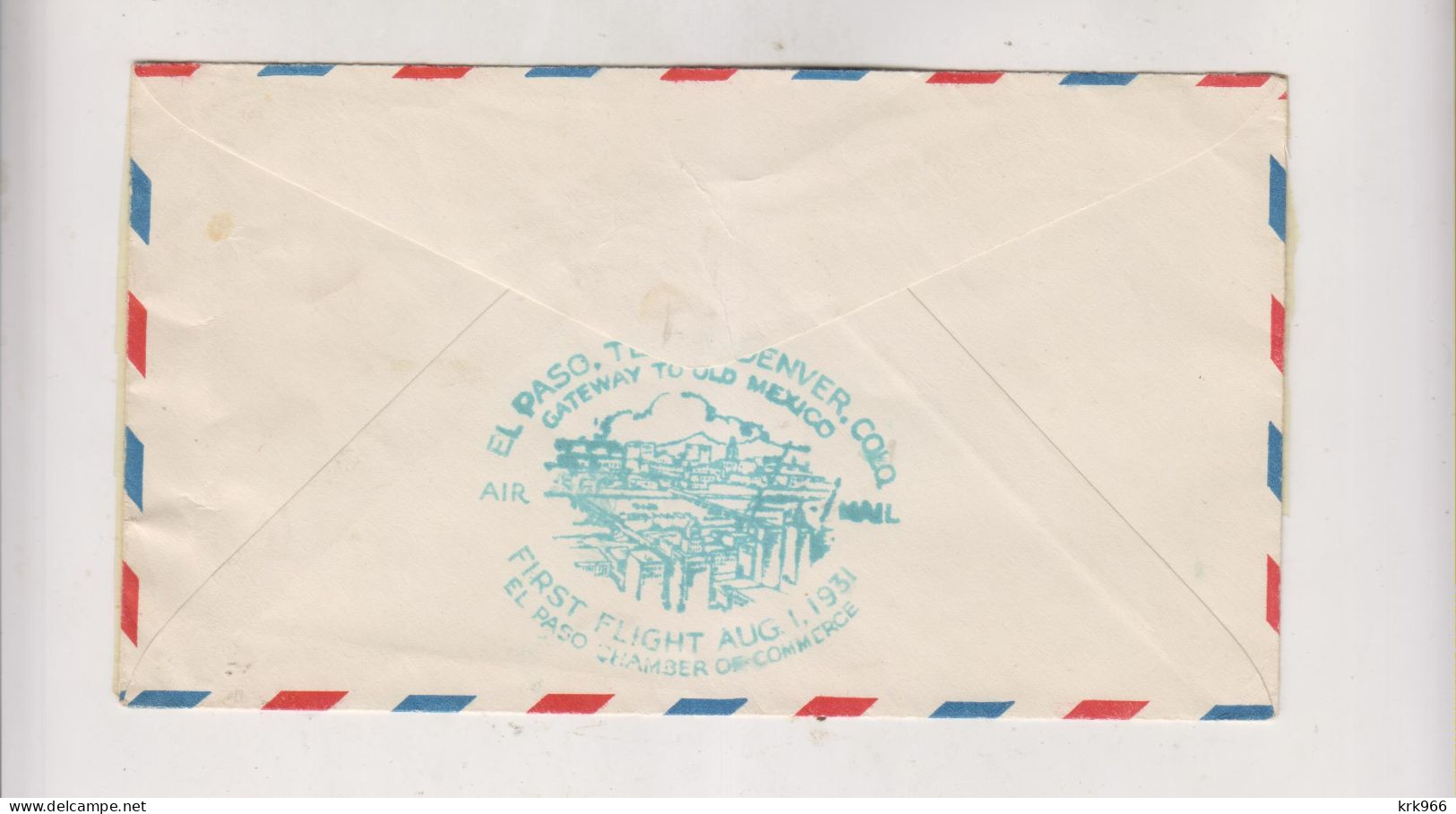 UNITED STATES 1931 Airmail Cover SANTA FE - 1c. 1918-1940 Brieven