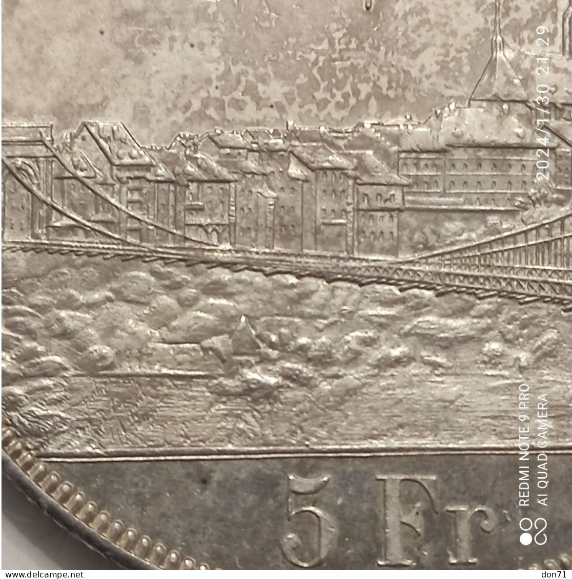 Friburgo - 5 Franchi 1881 (qFDC/FDC) - Bern