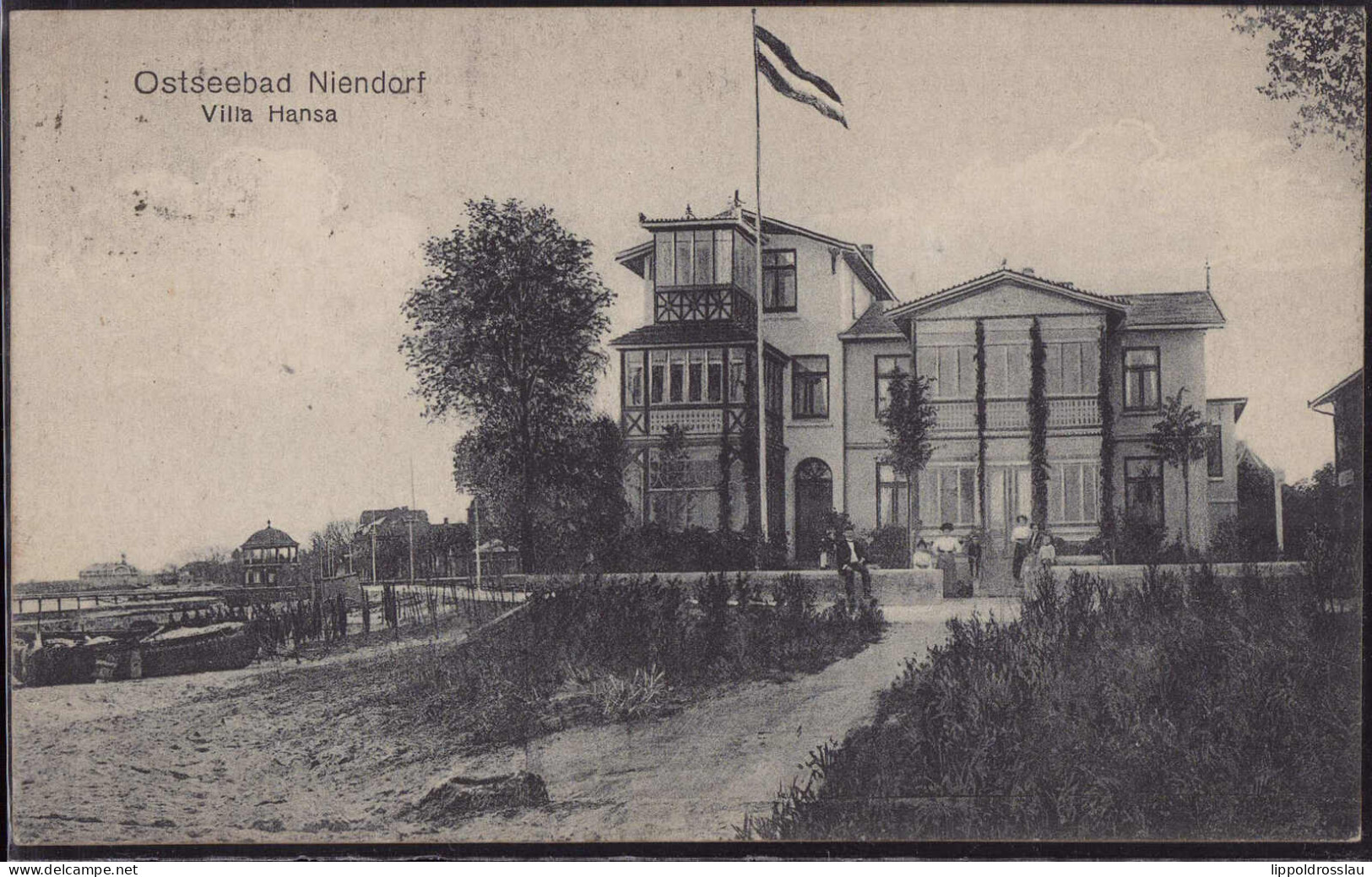 Gest. W-2408 Niendorf Villa Hansa 1924 - Lübeck