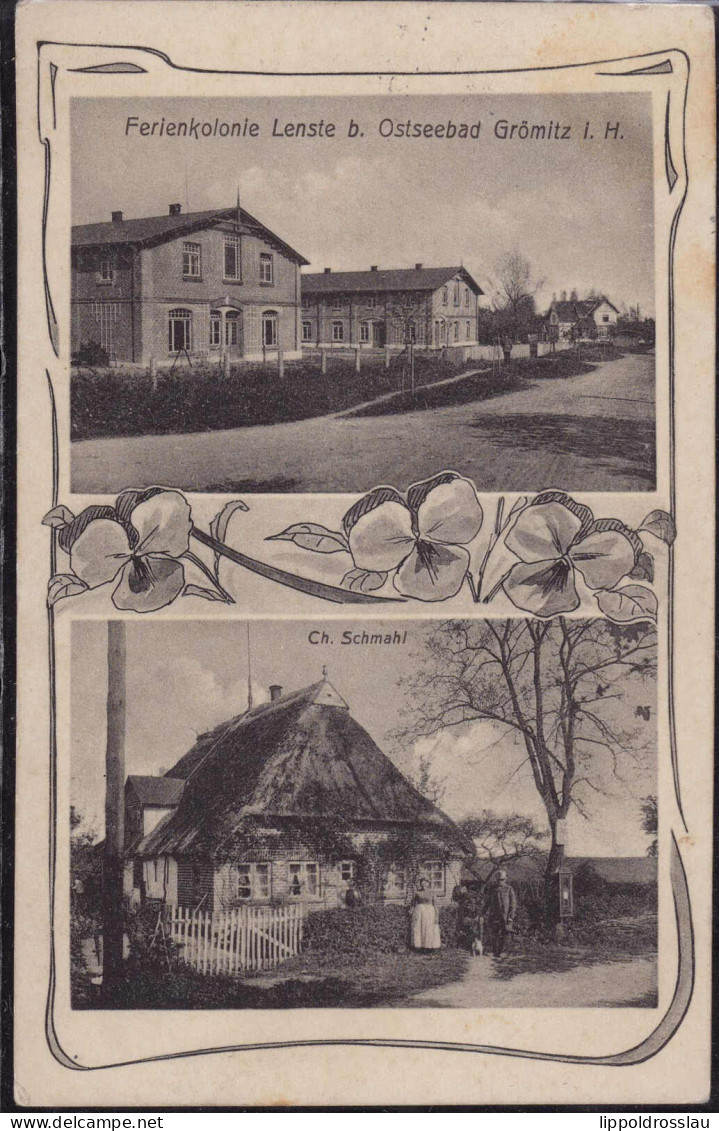 Gest. W-2433 Grömitz Ferienkolonie Lenste Villa Schmahl 1912 - Neustadt (Holstein)