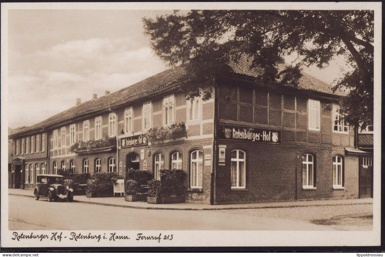 * W-2720 Rotenburg Gasthaus Hotel Rotenburger Hof 1933 - Rotenburg (Wuemme)