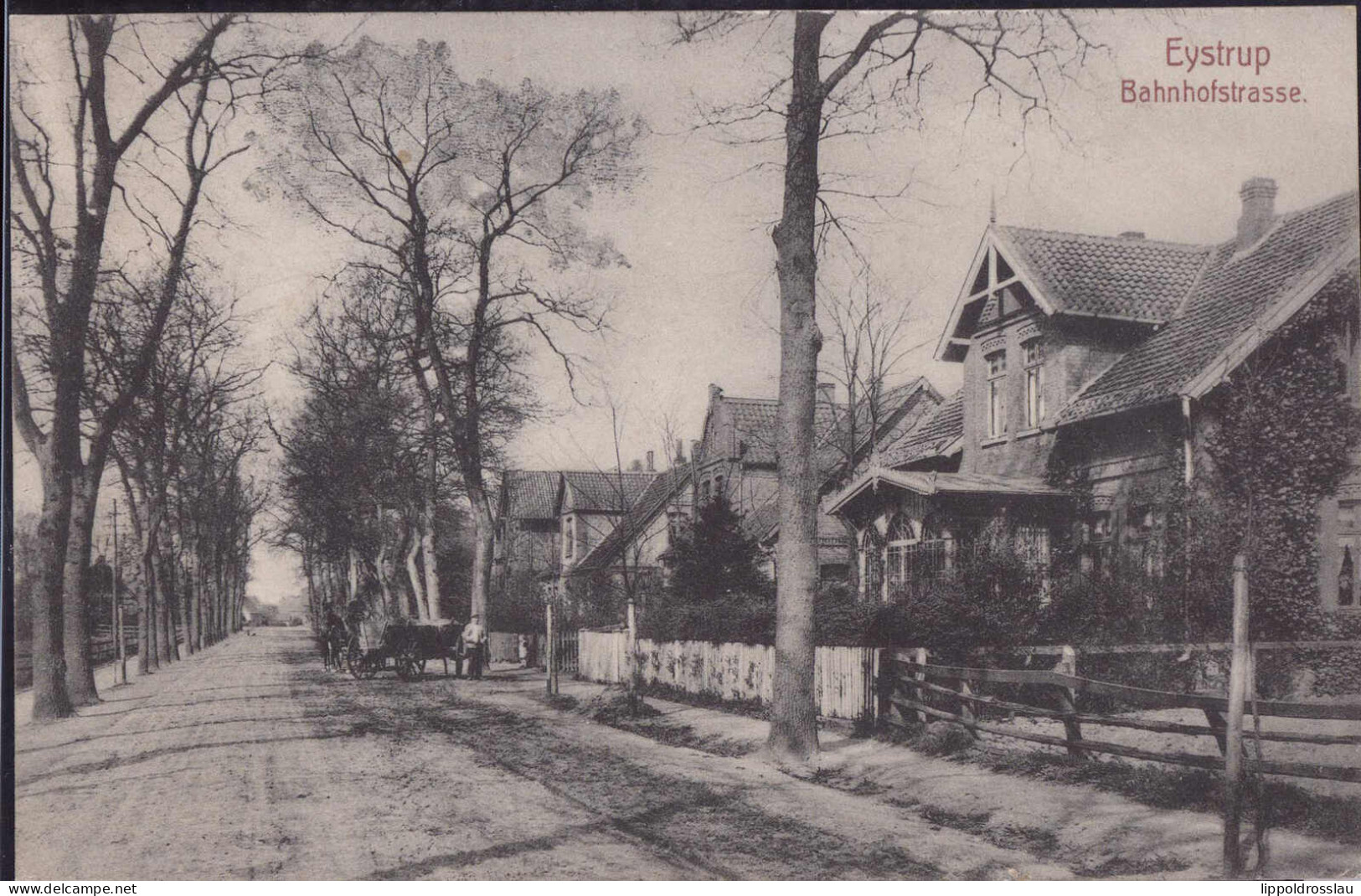 Gest. W-2813 Eustrup Bahnhofstraße 1908 - Verden