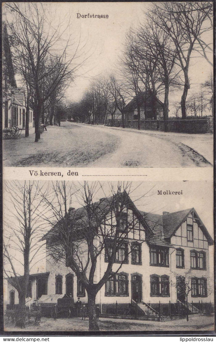 Gest. W-2815 Völkersen Dorfstraße Molkerei 1903 - Verden