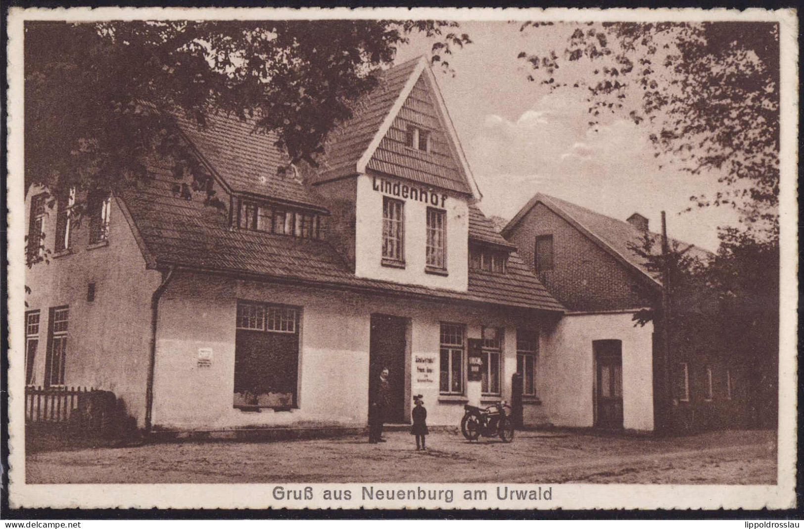 Gest. W-2932 Neuenburg Gatshaus Lindenhof 1929 - Varel