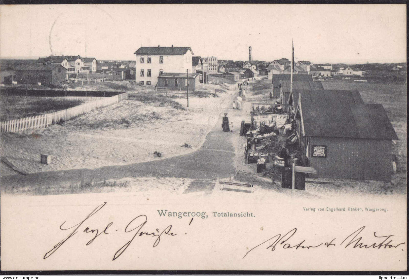 Gest. W-2946 Wangerooge Teil Des Ortes 1904 - Wilhelmshaven