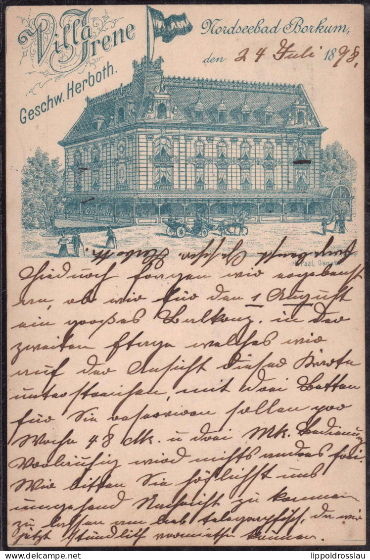Gest. W-2972 Borkum Villa Irene 1898 - Emden