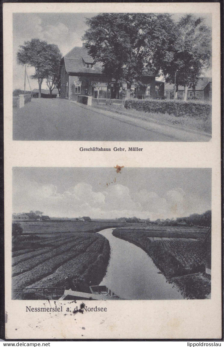 Gest. W-2988 Nessmersiel Geschäftshaus Müller 1937 - Emden