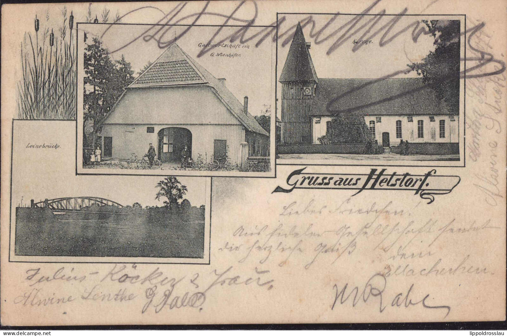 Gest. W-3051 Helstorf Gasthaus Wienhöfer 1900 - Wunstorf