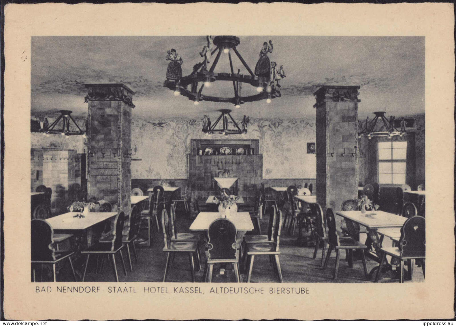 Gest. W-3052 Bad Nenndorf Hotel Kassel Gasthaus Altdeutsche Bierstuben 1941 - Wunstorf