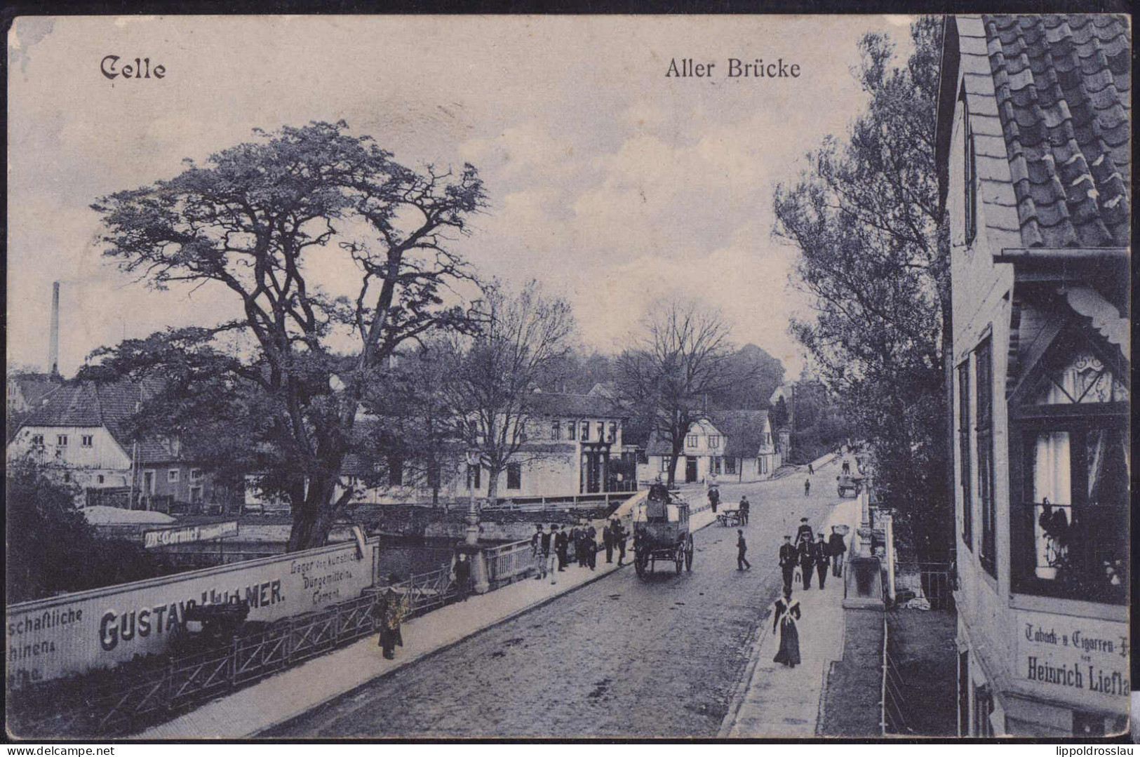 Gest. W-3100 Celle Allerbrücke 1907, 1x Best. Ecke - Celle