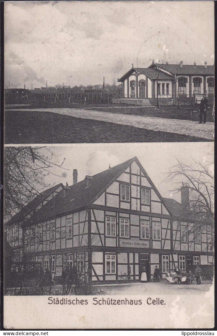 Gest. W-3100 Celle Gasthaus Schützenhaus 1908 - Celle