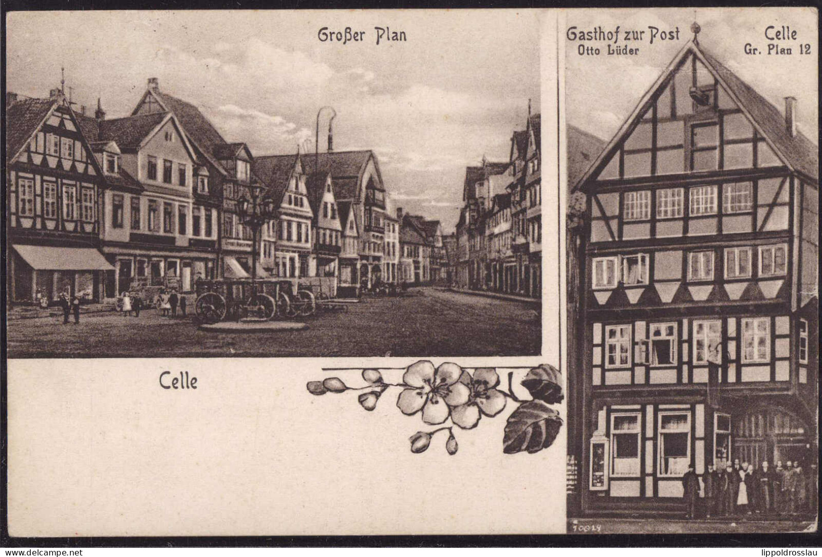 Gest. W-3100 Celle Gasthaus Zur Post 1929 - Celle