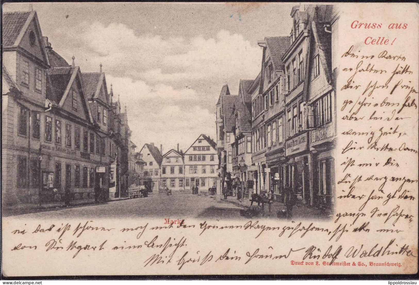 Gest. W-3100 Celle Markt 1903 - Celle