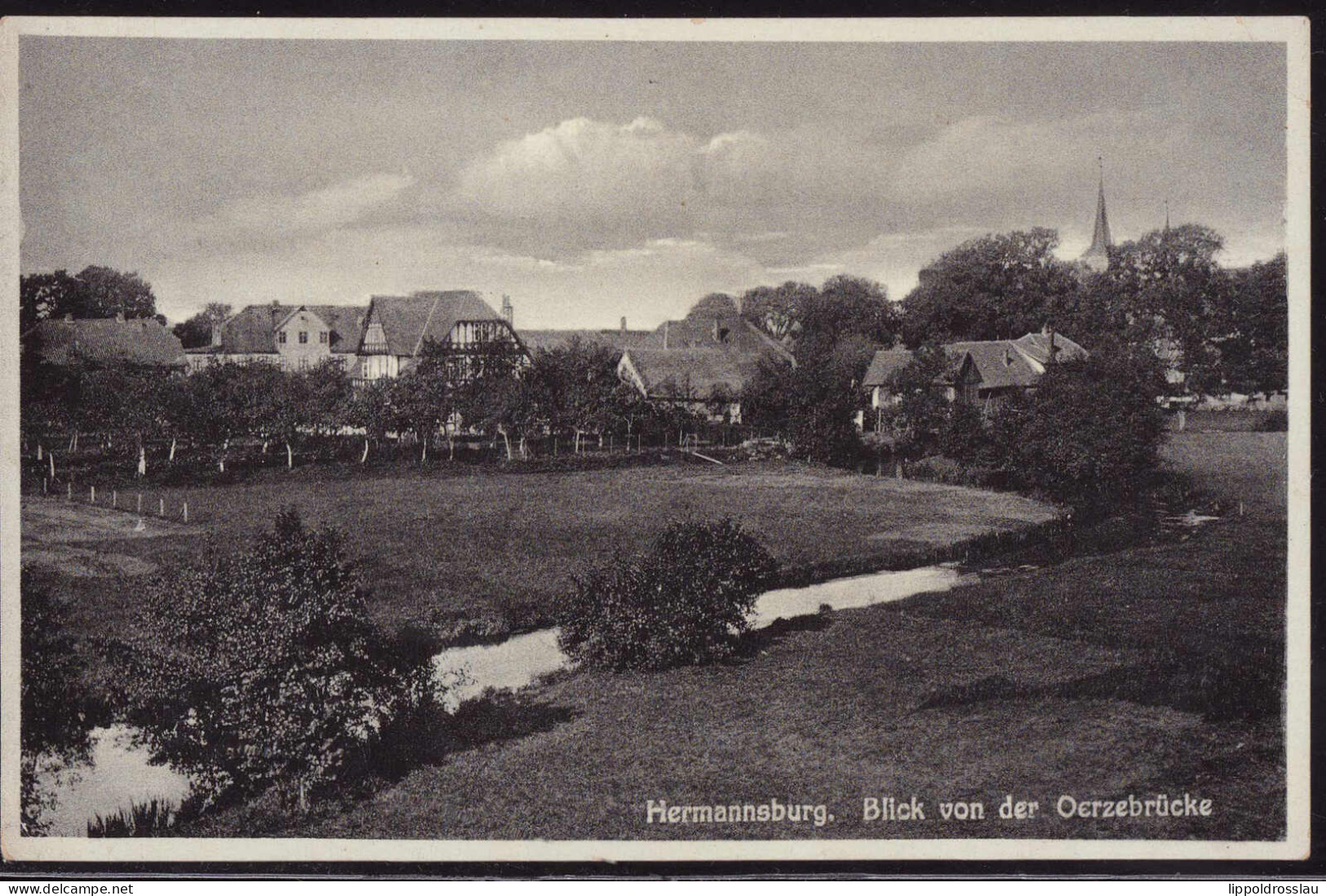 * W-3102 Hermannsburg Blick Zum Ort - Celle