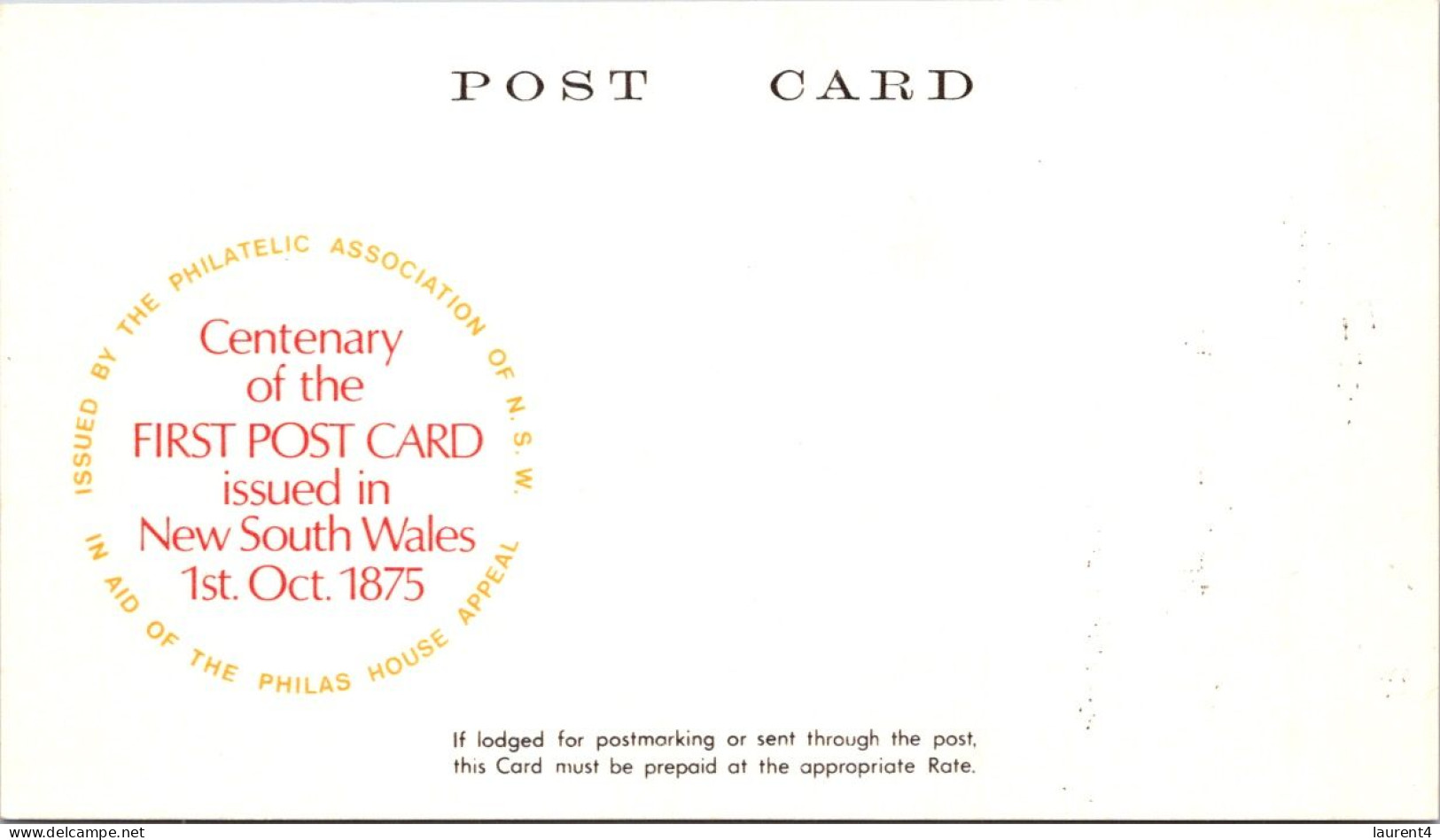 26-4-2024 (4 Y 6) Centenary Of The First Postcard Issued In New South Wales (1-10-1875) 1-10-1975 (2 Cards) - Poste & Postini