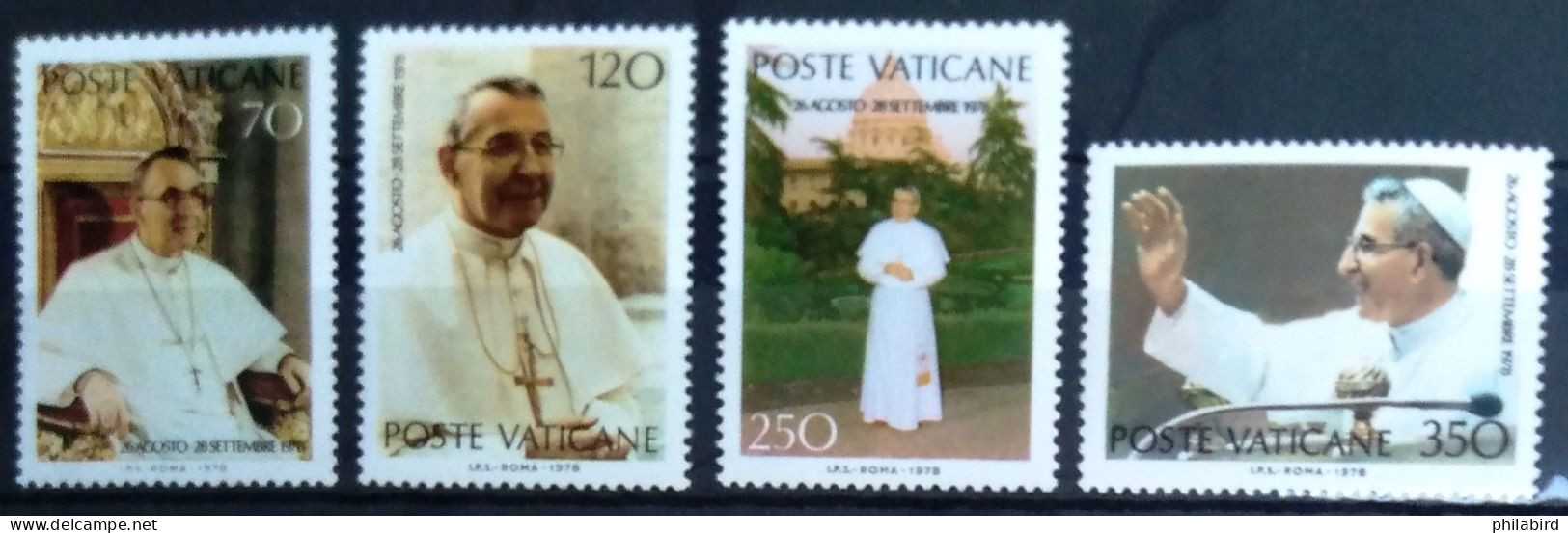 VATICAN                          N° 662/665                        NEUF** - Unused Stamps