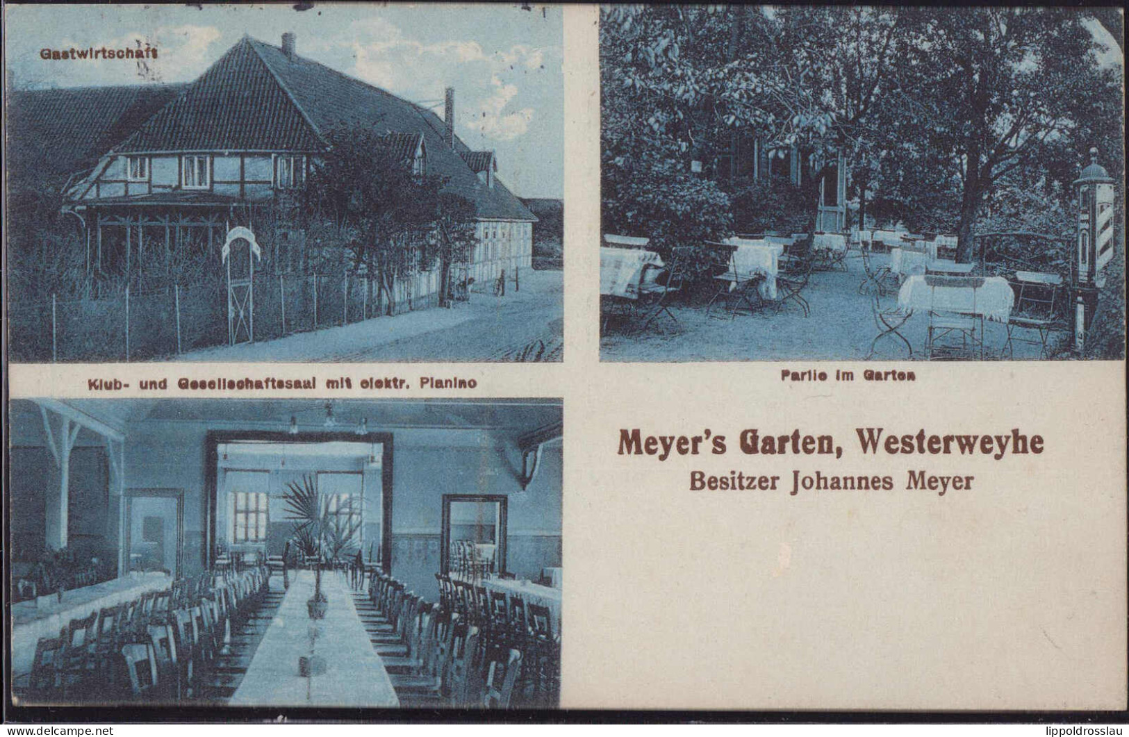 Gest. W-3110 Westerweyhe Gasthaus Meyer 1917 - Uelzen