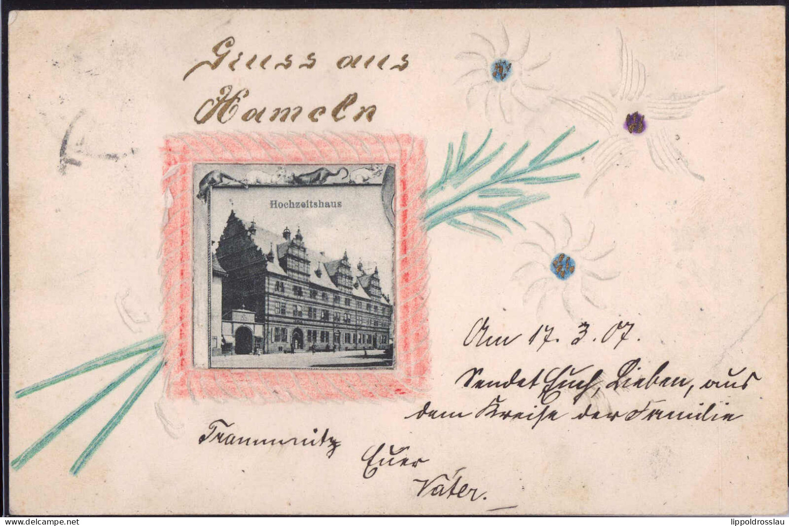 Gest. W-3250 Hameln Hochzeitshaus 1907 - Hameln (Pyrmont)