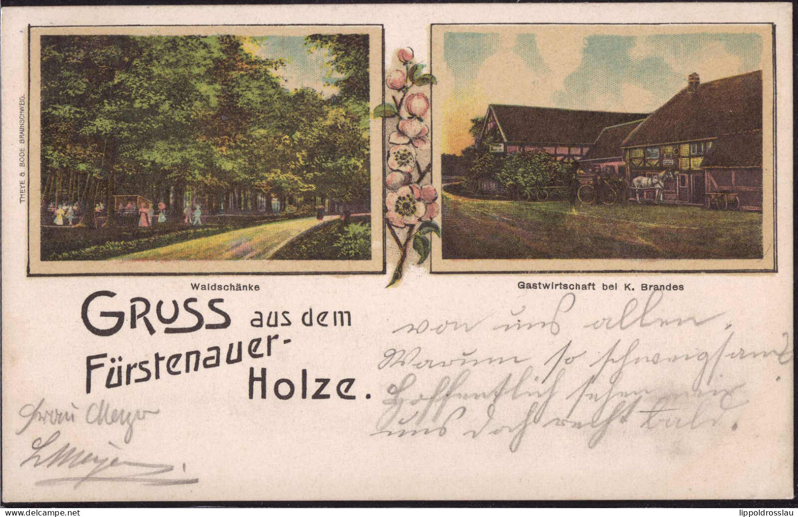 Gest. W-3303 Vechelde Gasthaus Brandes Im Fürstenauer Holze 1910 - Braunschweig