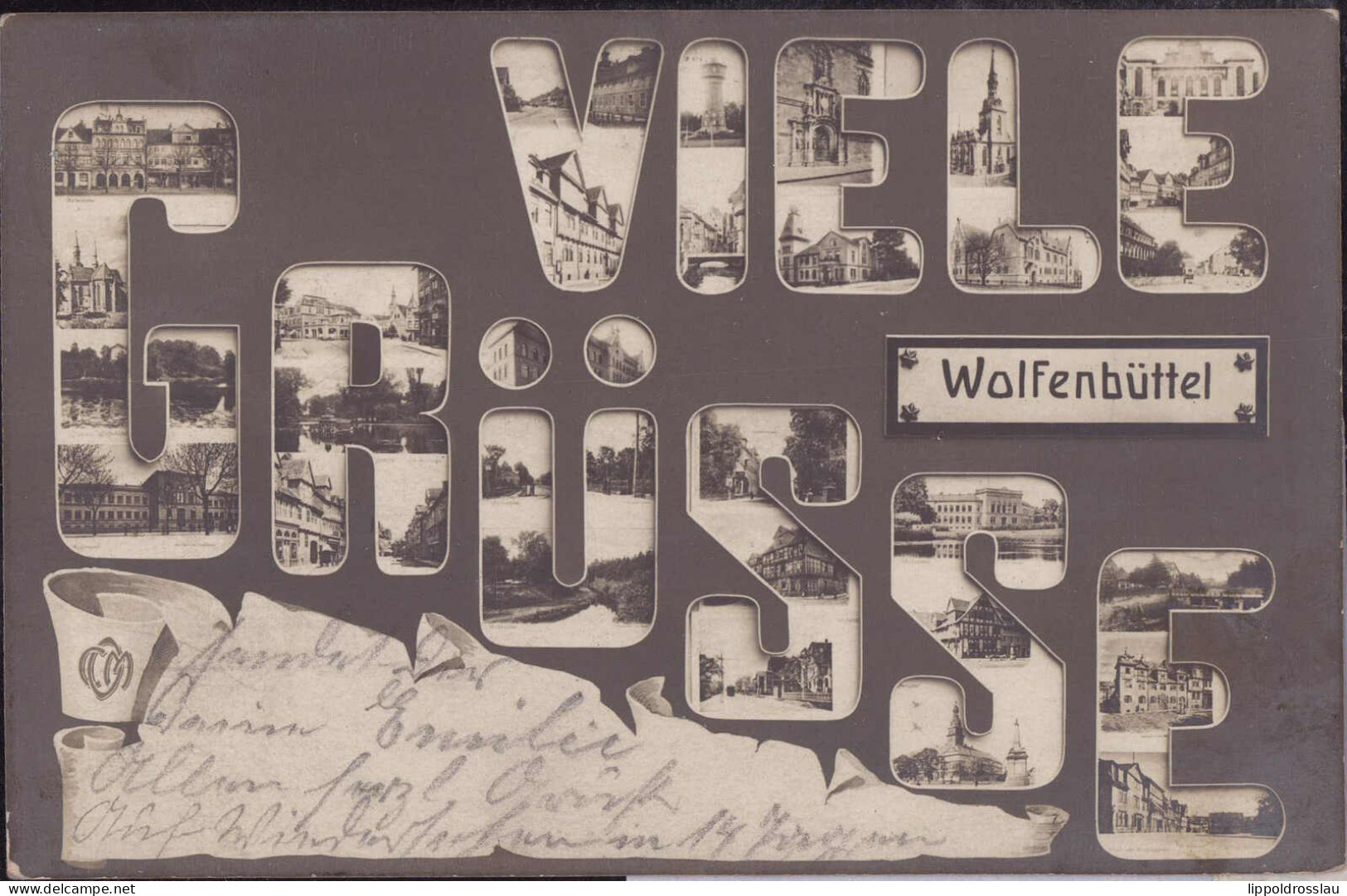 Gest. W-3340 Wolfenbüttel Mikroskopkarte 1911 - Wolfenbuettel