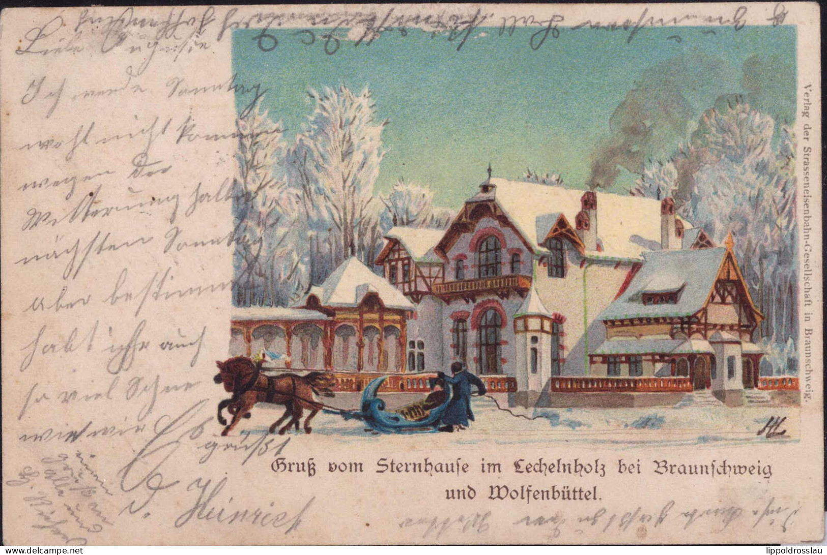 Gest. W-3340 Wolfenbüttel Sternhaus Im Lechelnholz 1901 - Wolfenbuettel