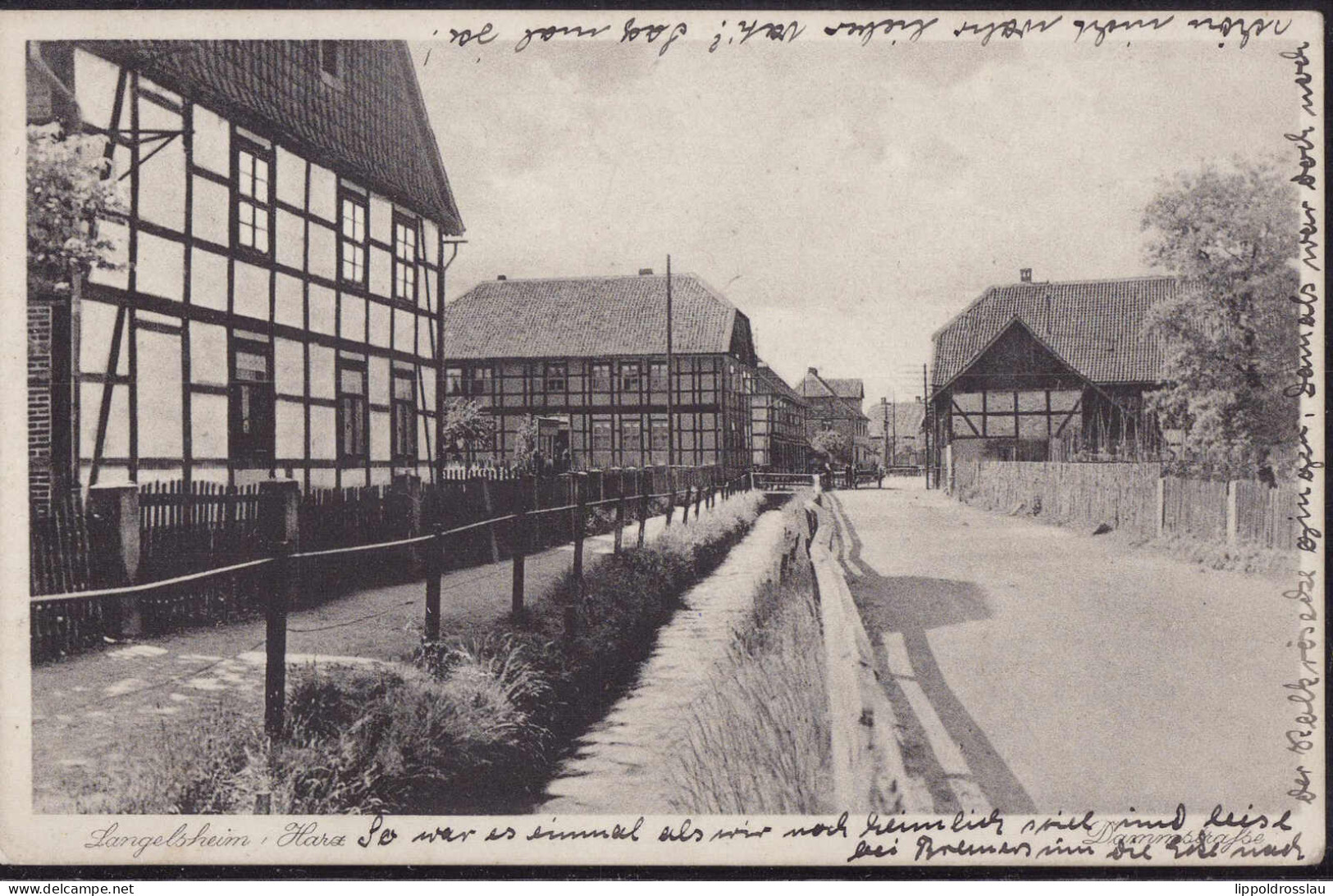 Gest. W-3394 Langelsheim Dammstraße, Feldpost 1942 - Goslar