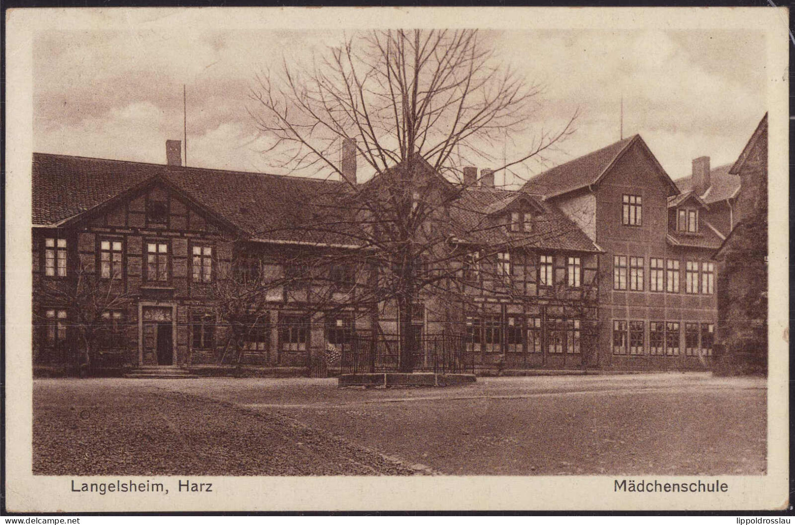 Gest. W-3394 Langelsheim Mädchenschule 1933 - Goslar