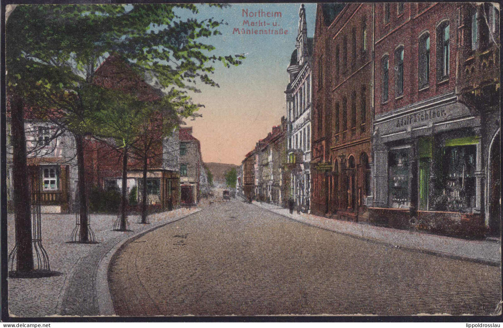 Gest. W-3410 Northeim Mühlenstraße Marktstraße, Feldpost 1918, EK 1,2 Cm - Northeim