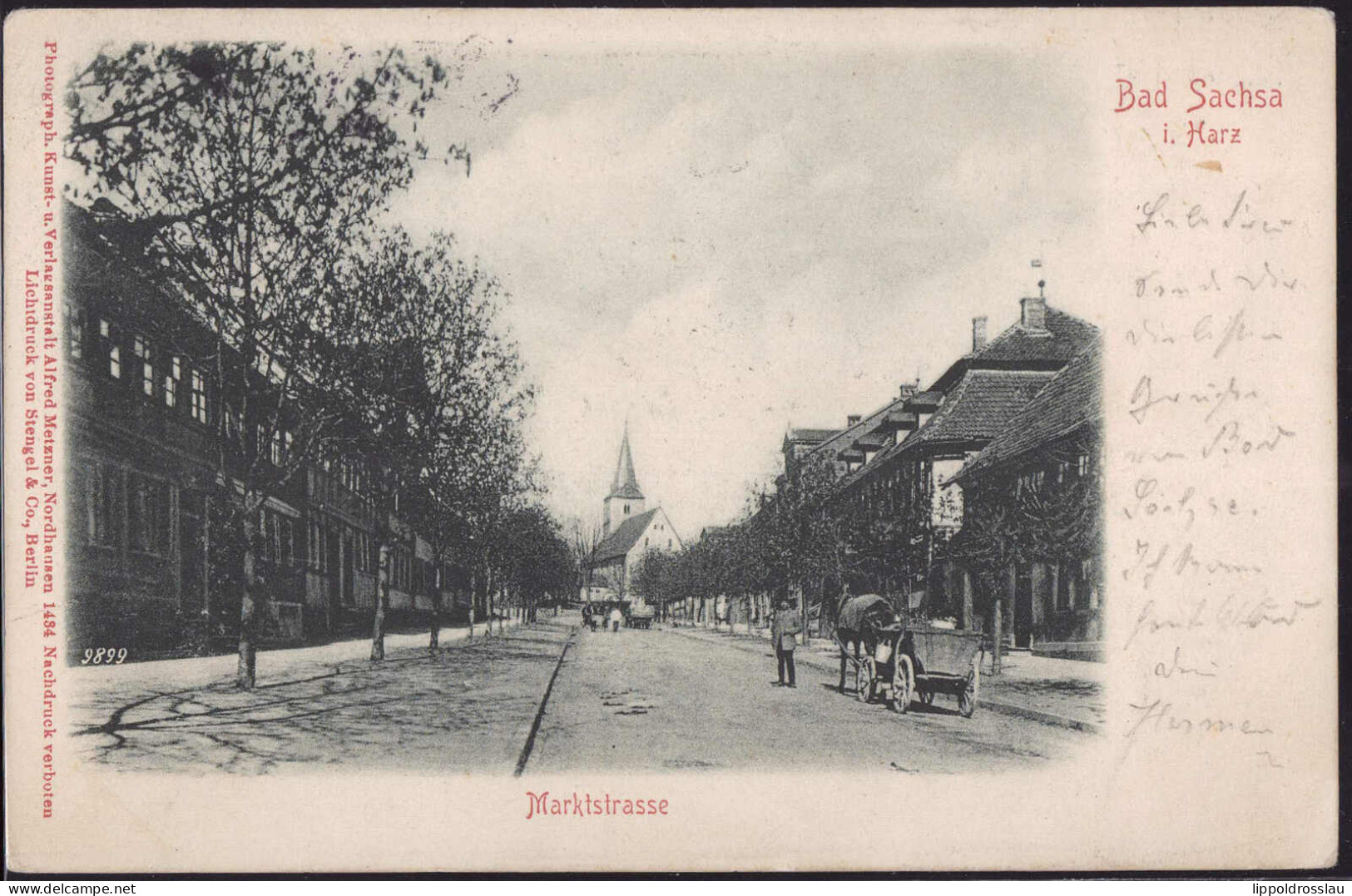 Gest. W-3423 Bad Sachsa Marktstraße 1903 - Herzberg