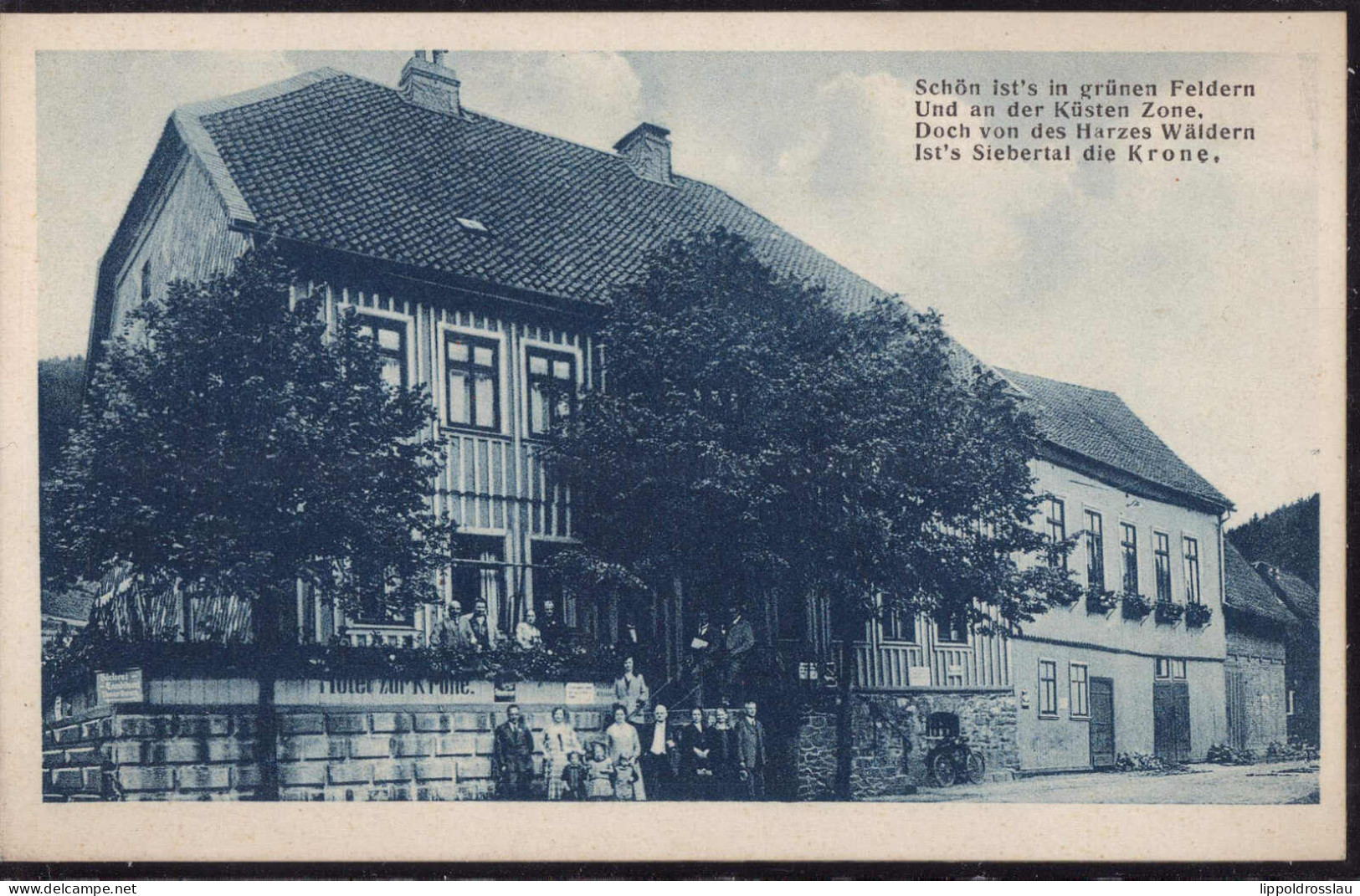 * W-3429 Sieber Hotel Gasthaus Zur Krone 1931 - Herzberg